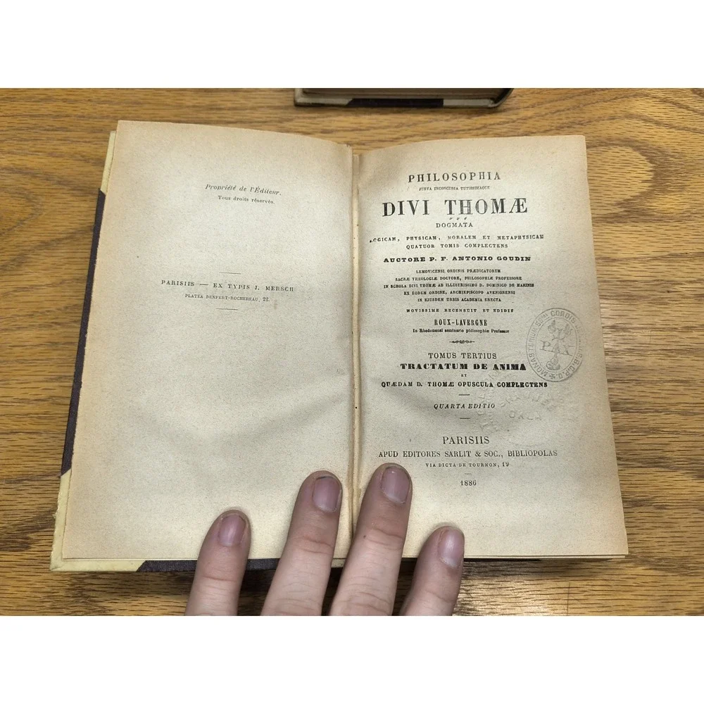 Philosophia - Goudin‎ - 1886 Quarta Editio Vol. 1-4